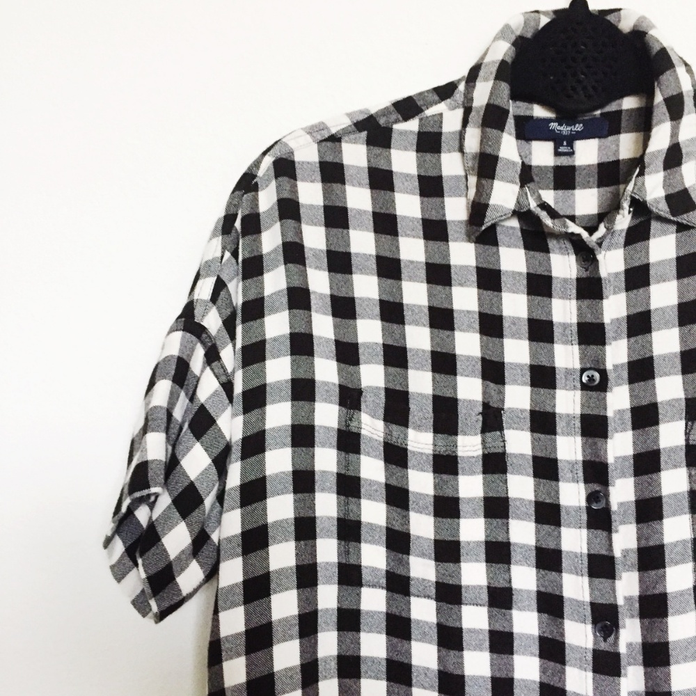 SOLD- Madewell Black Courier Shirt - Picture 4 of 6